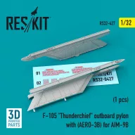   ResKit Models F-105 Thunderchief outboard pylon with (AERO-3B) for AIM-9B (3D Printed) 1:32 (RS32-0427)