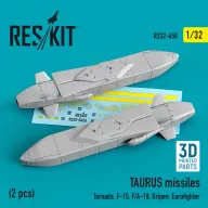   ResKit Models TAURUS missiles (2 pcs) (Tornado, F-15, F/A-18, Gripen, Eurofighter) (3D Printed) 1:32 (RS32-0450)