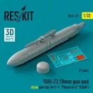 ResKit Models SUU-23 20mm gun pod (close gun bay) for F-4 Phantom II (USAF) (1 pcs) (3D Printed) 1:32 (RS32-0471)