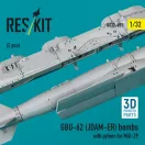 ResKit Models GBU-62 (JDAM-ER) bombs with pylons for MiG-29 (2 pcs) (3D Printed) 1:32 (RS32-0491)