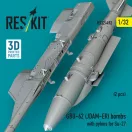 ResKit Models GBU-62 (JDAM-ER) bombs with pylons for Su-27 (2 pcs) (3D Printed) 1:32 (RS32-0492)