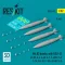 ResKit Models Mk.83 bombs with BSU-35 (4 pcs) (A-3B, A-4, A-6E, A-7, F-4C/D, F-8, F-14, F/A-18, F-105, AV-8B, S-3) (3D printed) 1:32 (RS32-0493)