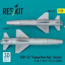 ResKit Models AGM-142 Popeye/Have Nap missiles (2 pcs) (F-4E, F-15I, F-111C, B-52G/H) (3D Printed) 1:32 (RS32-0517)