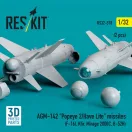 ResKit Models AGM-142 Popeye 2/Have Lite missiles (2 pcs) (F-16I, Kfir, Mirage 2000C, B-52H) (3D Printed) 1:32 (RS32-0518)