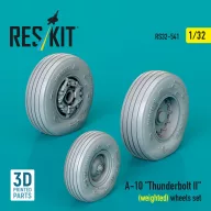   ResKit Models A-10 Thunderbolt II (weighted) wheels set (3D Printed) 1:32 (RS32-0541)