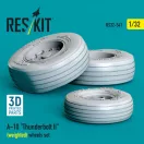 ResKit Models A-10 Thunderbolt II (weighted) wheels set (3D Printed) 1:32 (RS32-0541)
