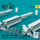 ResKit Models Matra MICA-IR missiles (4 pcs) (Mirage 2000, Rafale, Gripen, Eurofighter) (3D Printed) 1:32 (RS32-0549)