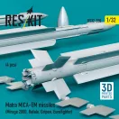 ResKit Models Matra MICA-EM missiles (4 pcs) (Mirage 2000, Rafale, Gripen, Eurofighter) (3D Printed) 1:32 (RS32-0550)