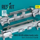 ResKit Models MBD3-U6-68 multiple bombs racks (2 pcs) (Su-17, Su-24, Su-27, Su-30) (3D Printed) 1:32 (RS32-0556)