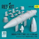 ResKit Models AN/ALQ-71(V)-2 (QRC-161-1) ECM pod (1pcs) (A-4, A-7, F-4, F-100, RF-101C, F-105) (3D Printed) 1:32 (RS32-0560)
