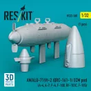 ResKit Models AN/ALQ-71(V)-2 (QRC-161-1) ECM pod (1pcs) (A-4, A-7, F-4, F-100, RF-101C, F-105) (3D Printed) 1:32 (RS32-0560)