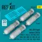 ResKit Models Mk-XVII Depth bombs (350 lb) (4 pcs) (PB4Y-1, PB4Y-2, PBY/PBN, PB2Y, SB2C, SOC, SO3C, SC, SBD, JRF, J4F, TBF/TBM, PV-1, PV-2, PBM, PBJ, OS2U, SB2U) (3D Printed) 1:32 (RS32-0571)