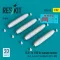 ResKit Models BLU-1A (750 lb) napalm bombs (4 pcs) (A-1, A-4, A-7, A-26K, B-57, F-100) (3D Printed) 1:32 (RS32-0578)