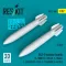 ResKit Models B43-0 nuclear bombs (2 pcs) (F-100D/F, F-101A/C, F-104A/C, F-105D/F, FB-111A, F-111A/D/E/F, F-4C/D/E) (3D Printed) 1:32 (RS32-0588)