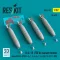 ResKit Models BLU-1B (750 lb) napalm bombs finned MXU-393/B (4 pcs) (A-1, A-4, A-7, A-26K, B-57, F-100) (3D Printed) 1:32 (RS32-0597)