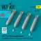ResKit Models BLU-1B (750 lb) napalm bombs finned MXU-469/B (4 pcs) (A-1, A-4, A-7, A-26K, B-57, F-100) (3D Printed) 1:32 (RS32-0598)
