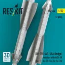 ResKit Models Kh-29L (AS-14A Kedge) missiles with AKU-58 (2 pcs) (Su-17, Su-25, Su-24, Su-30) (3D Printed) 1:32 (RS32-0600)