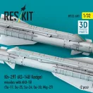 ResKit Models Kh-29T (AS-14B Kedge) missiles with AKU-58 (2 pcs) (Su-17, Su-25, Su-24, Su-30, Mig-27) (3D Printed) 1:32 (RS32-0601)