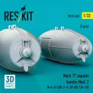 ResKit Models Mark 77 napalm bombs Mod.2 (2pcs) (A-4, A-26K, F-4, AV-8B, F/A-18) (3D Printed) 1:32 (RS32-0603)