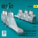 ResKit Models US weapon adapter for MiG-29 Fulcrum (2 pcs) (GBU-39 SDB, GBU-62 (JDAM-ER)) (3D Printed) 1:32 (RS32-0605)