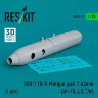   ResKit Models SUU-11B/A Minigun pod 7,62mm (1 pcs) (AH-1G,J,S,T,W) (3D printed) 1:35 (RS35-0011)