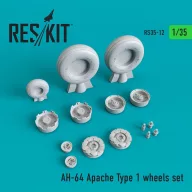   ResKit Models AH-64 Apache type 1 wheels set 1:35 (RS35-0012)