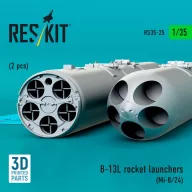   ResKit Models B-13L rocket launchers (2 pcs) (Mi-8/24) (3D printed) 1:35 (RS35-0025)