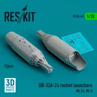   ResKit Models UB-32A-24 rocket launchers (2 pcs) (Mi-24, Mi-8) (3D Printed) 1:35 (RS35-0040)
