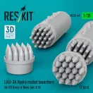 ResKit Models LAU-3A Hydra rocket launchers for US Army & Navy (a/c & h) (2pcs) (3D Printed) 1:35 (RS35-0045)