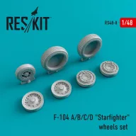   ResKit Models F-104 (A,B,C,D) Starfighter wheels set 1:48 (RS48-0008)