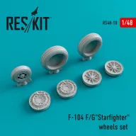   ResKit Models F-104 (F,G) Starfighter wheels set 1:48 (RS48-0010)