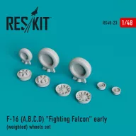   ResKit Models F-16 (A,B,C,D) Fighting Falcon early (weighted) wheels set 1:48 (RS48-0023)