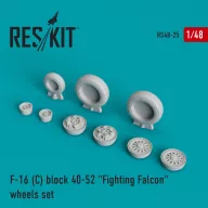   ResKit Models F-16C block 40-52 Fighting Falcon (weighted) wheels set 1:48 (RS48-0025)