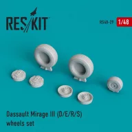   ResKit Models Mirage III (D,E,R,S) wheels set 1:48 (RS48-0029)