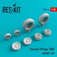   ResKit Models Mirage 2000 (weighted) wheels set 1:48 (RS48-0034)