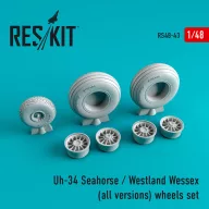   ResKit Models Uh-34 Seahorse/Westland Wessex (all versions) wheels set 1:48 (RS48-0043)