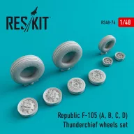   ResKit Models F-105 (A,B,C,D) Thunderchief wheels set 1:48 (RS48-0076)