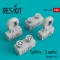 ResKit Models Spitfire (5 spoke) wheels set 1:48 (RS48-0104)