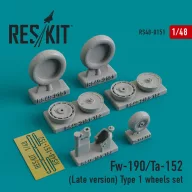   ResKit Models Fw-190 (Late version) type 1 wheels set 1:48 (RS48-0151)