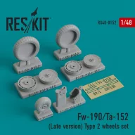   ResKit Models Fw-190 (Late version) type 2 wheels set 1:48 (RS48-0152)