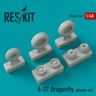 ResKit Models A-37 Dragonfly wheels set 1:48 (RS48-0168)