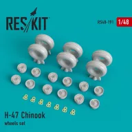 ResKit Models H-47 Chinook wheels set 1:48 (RS48-0191)