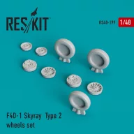   ResKit Models F4D-1 Skyray type 2 wheels set 1:48 (RS48-0199)