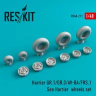   ResKit Models Harrier GR.1/GR.3/AV-8A/FRS.1/Sea Harrier wheels set 1:48 (RS48-0211)