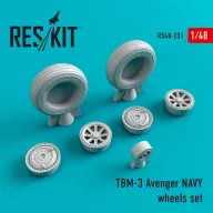 ResKit Models TBM-3 Avenger NAVY wheels set 1:48 (RS48-0231)