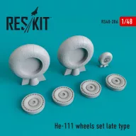 ResKit Models He-111 wheels set late type 1:48 (RS48-0286)