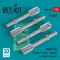 ResKit Models AGM-114L Longbow Hellfire missiles (4 pcs)(AH-64D Longbow) (3D Printed) 1:48 (RS48-0330)