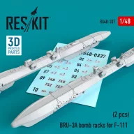   ResKit Models BRU-3A bomb racks for F-111 (2 pcs) (3D Printed) 1:48 (RS48-0337)