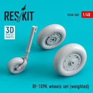 ResKit Models Bf-109K wheels set (weighted) 1:48 (RS48-0360)