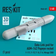   ResKit Models Data Link pod for AGM-142 Popeye rocket (F-15, F-16, F-4, Mirage 2000, F-111) 1:48 (RS48-0401)
